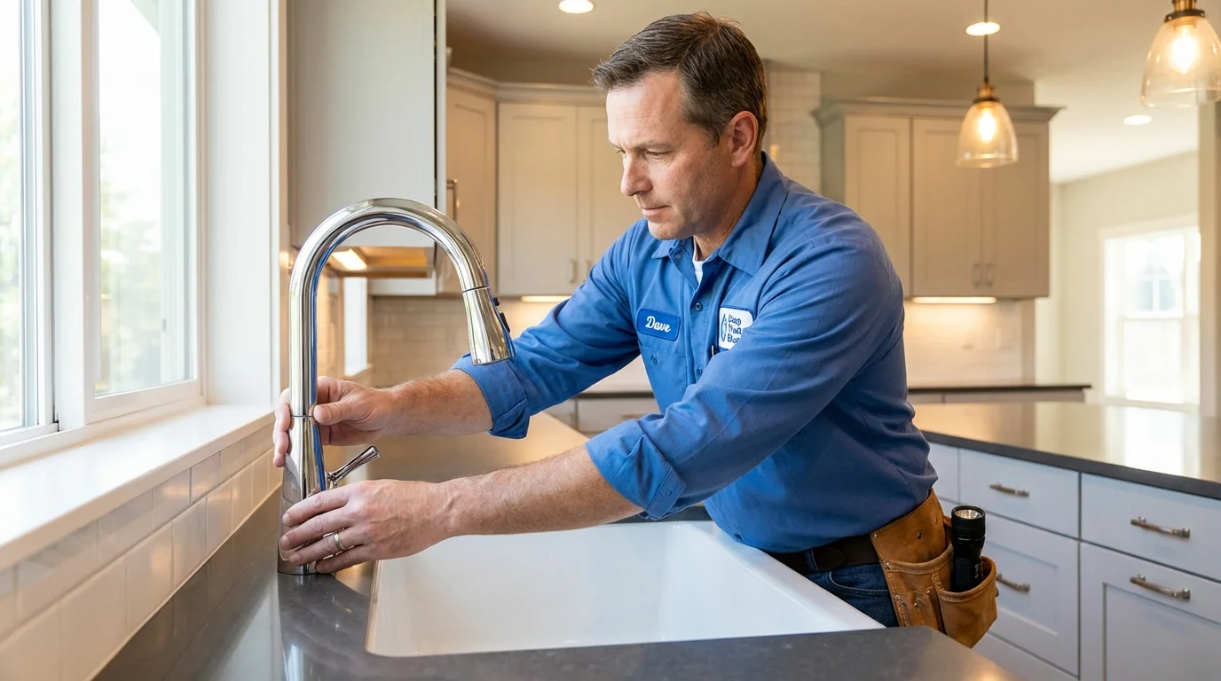 Kitchen faucet installation by Johns Plumbing LLC in Chewelah